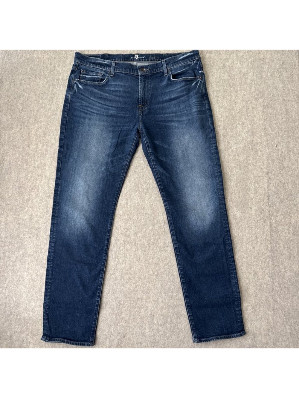 7 For All Mankind Slimmy Jeans Mens 40x32 Slim Straight Stretch